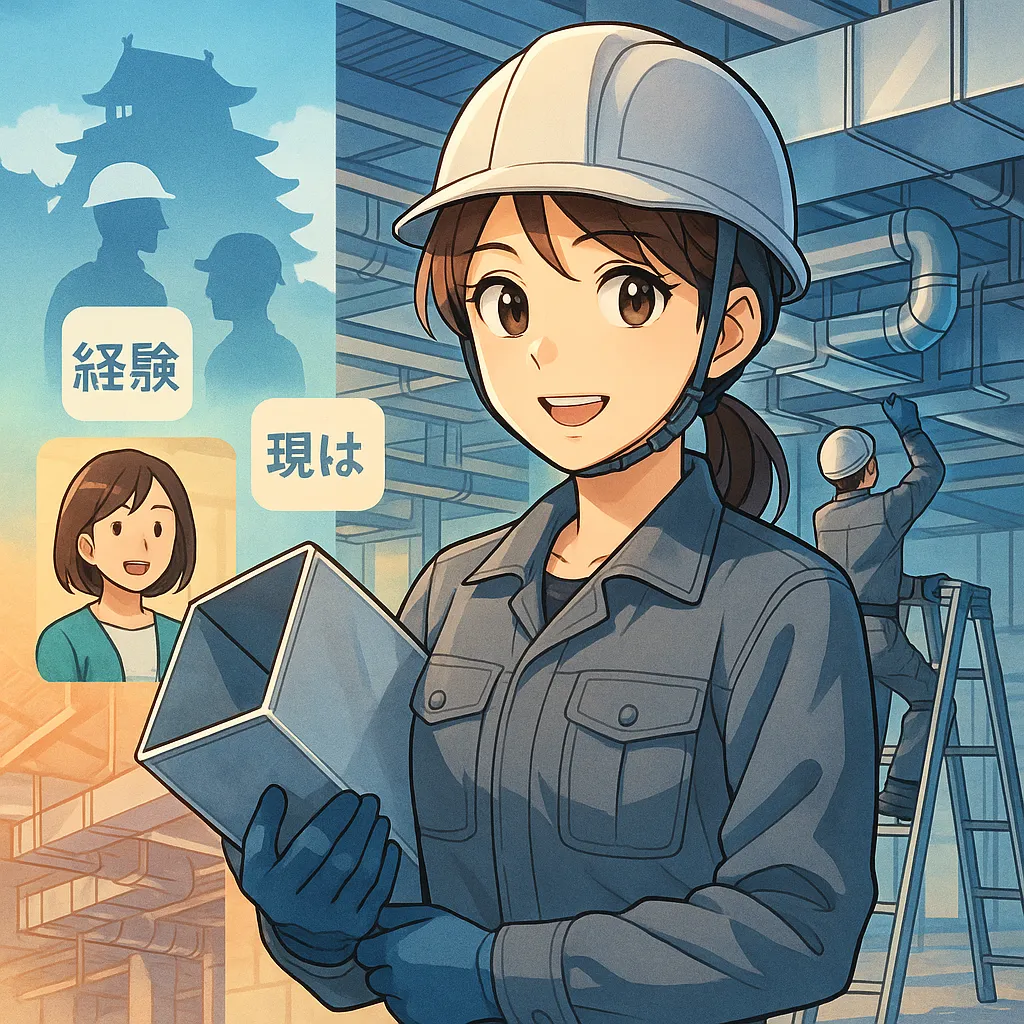 姫路で現場職に挑戦—ダクト工事3工程のやりがいと手に職